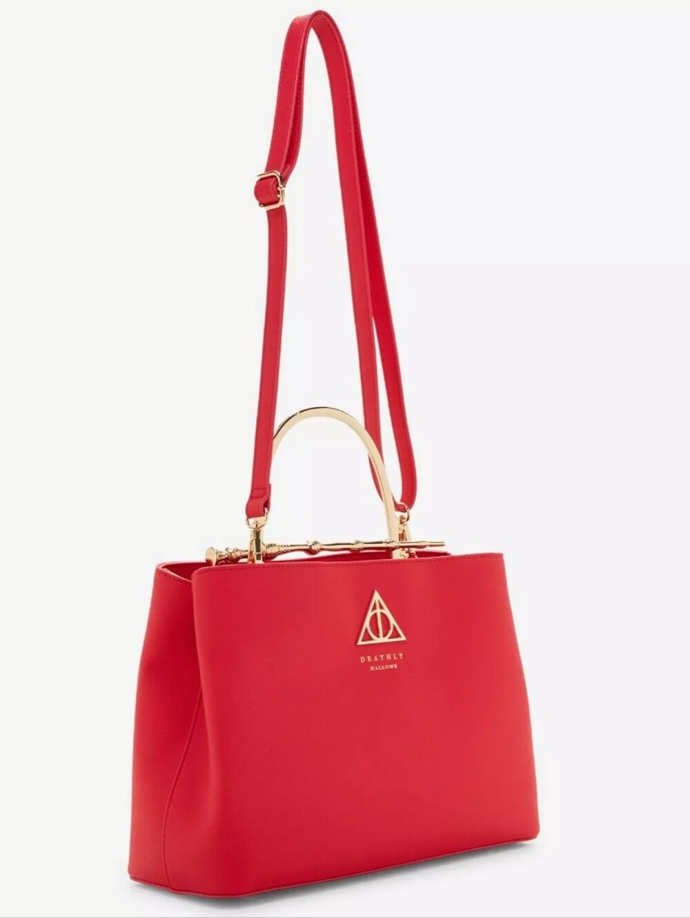 Loungefly Harry Potter Deathly Hallows Elder Wand Magenta Red Handbag